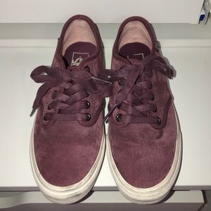 Maroon Vans Sneakers